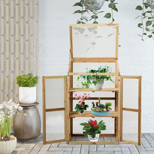 Wooden cold frame greenhouse - wooden,