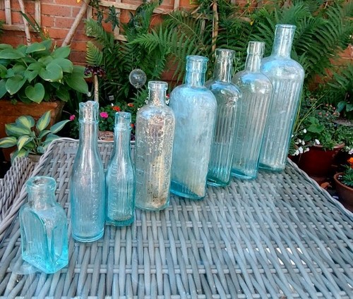 Vintage aqua glass - vintage, apothecary