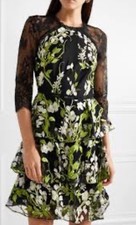 Womens Designer Floral Tulle Dress from Marchesa Notte, size 10, great condition