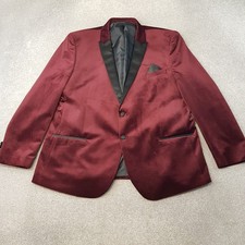 TU Mens Jacket 52R Burgundy