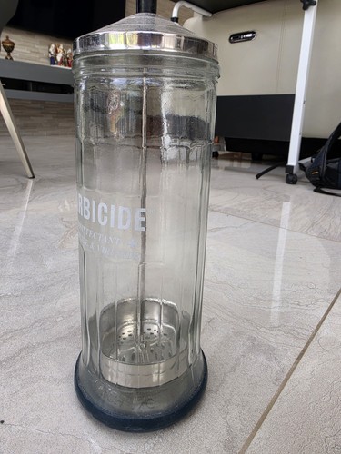 Barbicide disinfectant jar - barbicide,