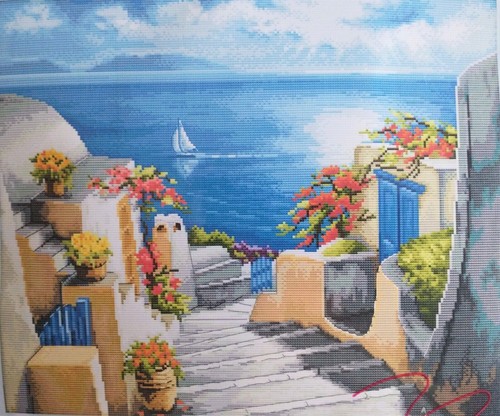 Blue santorini 14 count - blue,