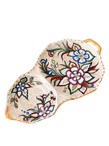 Hand painted serving plate - hand,