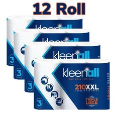 Kleenall 3 Ply Kitchen Roll 12 Pack | Ultra Absorbent Paper Towels Bulk