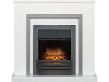Adam Milan Fireplace in Pure
