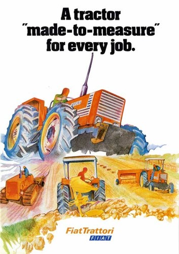 Vintage fiat tractor made - fiat,