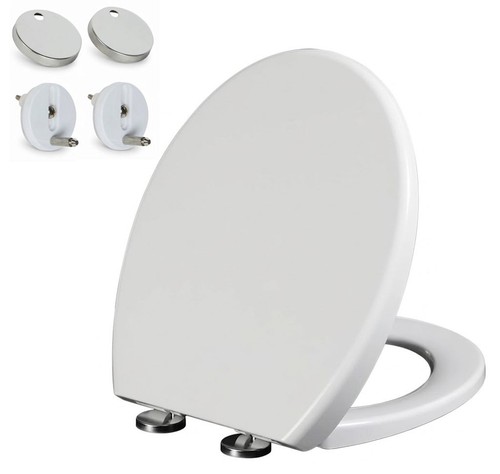 Quick release toilet seat - release, soft