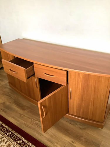 Brown wood sideboard - wood,