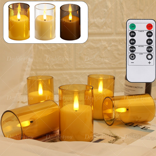 6pcs flickering flameless tea - 6pcs,
