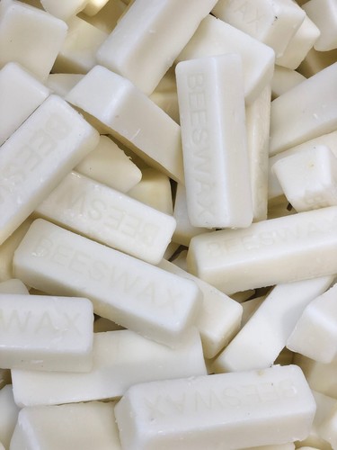 White beeswax blocks - blocks,