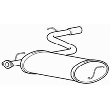 Quality rear exhaust silencer - exhaust,