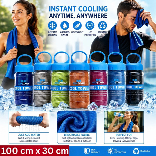 Instant ice cooling - instant, towel