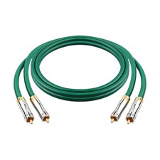 Silver-Plated 2RCA to 2RCA