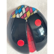 Lea Stein Paris Ladybug Brooch