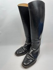 REGENT Ladies Riding Boots Black Leather Size UK 5 Womens Slip On