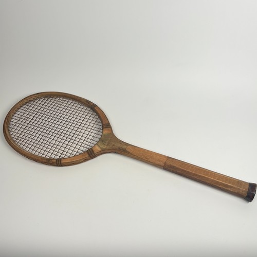 Vintage wooden tennis - racket,