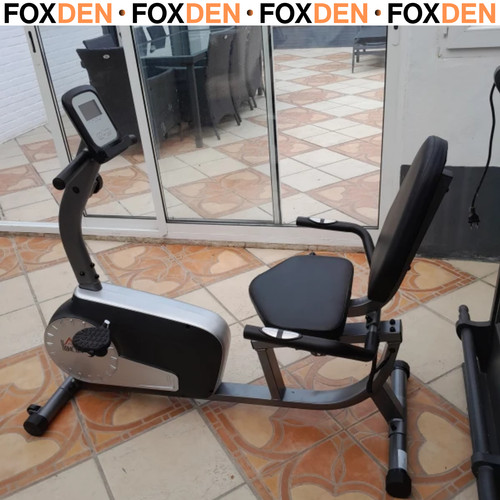 Exercise bike with lcd display - with,