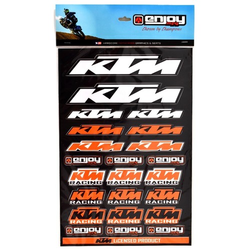 Enjoy mfg sticker sheet black - enjoy,