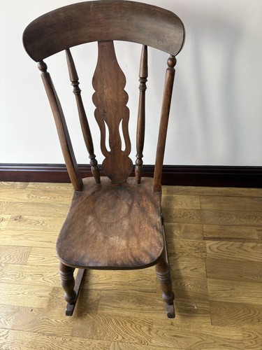 Antique oak rocking chair - oak,