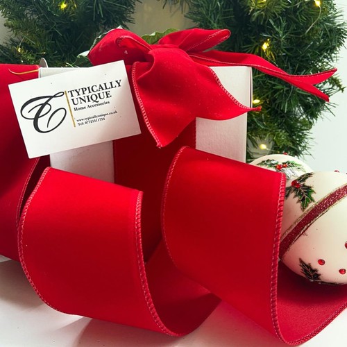 Christmas ribbon metres red - ribbon,
