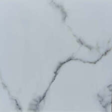 Carrara White Marble Rectified Porcelain 60x60cm Wall & Floor Tiles