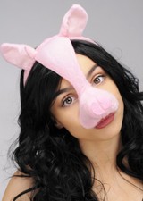 Pig Mask On Headband
