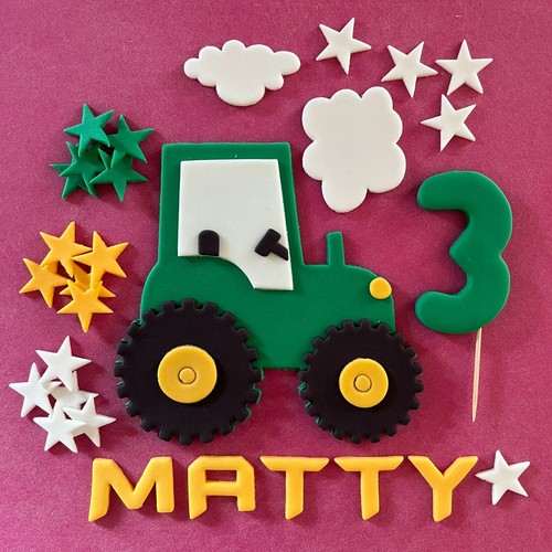 Edible big tractor set - edible,