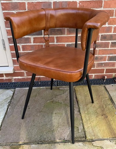Leather dining chair - chair,
