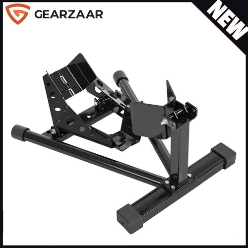 Motorcycle front wheel chock - front,