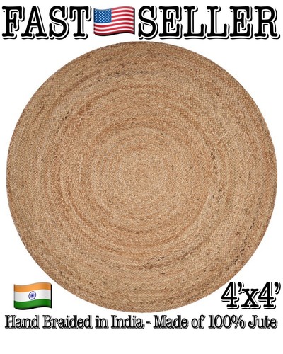 Woven farmhouse round 100 - woven, 100%