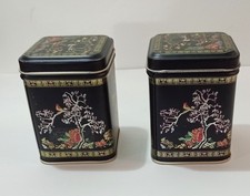 2 x small Tea Storage Tins