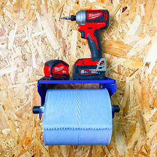 Blue Roll Holder & Paper Towel Dispenser Workshops Factories Cleaning Storage