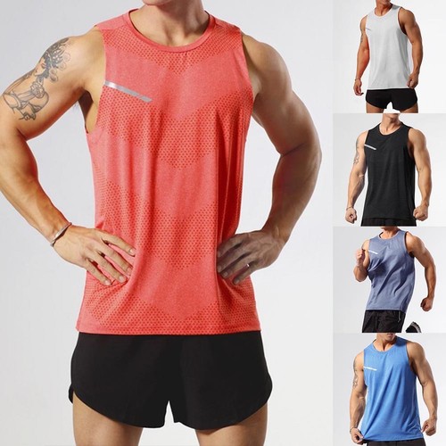Gym workout mens mesh vest - gym,