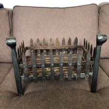 Vintage basket log fire Cast