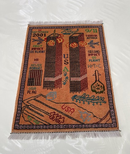 585 handmade rug - 9/11, twin