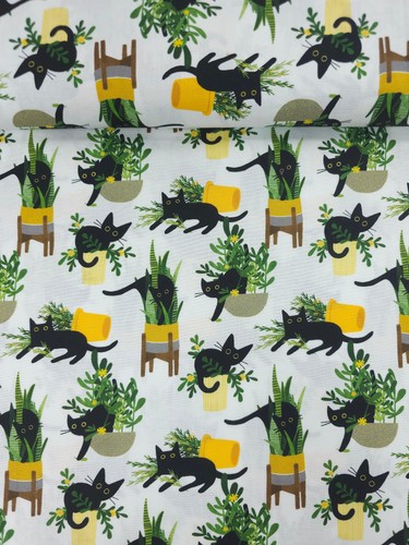 House cat 100 - cat, fabric