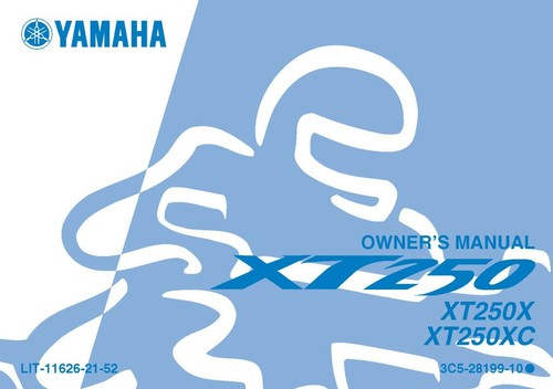 Yamaha owners manual book - owners,