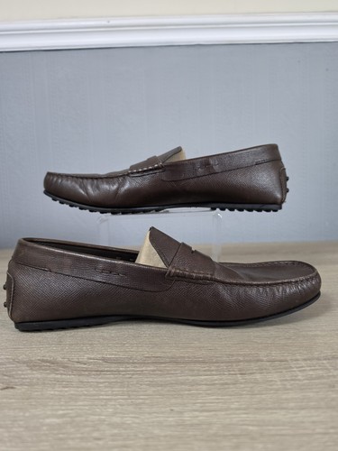 Tods brown leather gommino - brown,