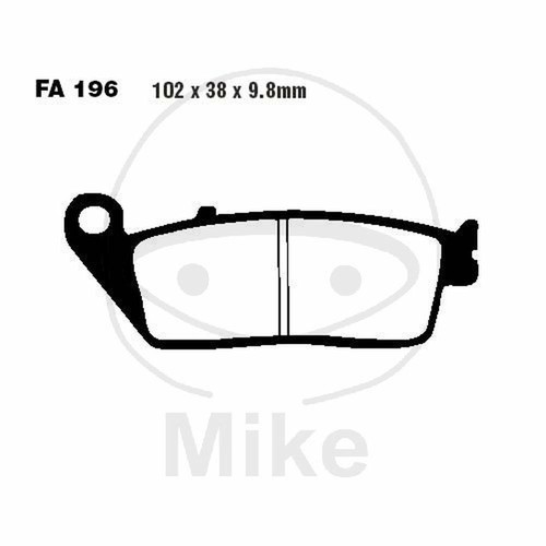 Pair brake pads ebc - brake, hh