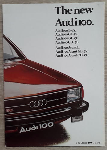 Audi 100 range brochure 1979 - audi, c.1979