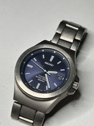 Seiko men v732 - men's, titanium
