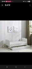 Wooden Baby Cot Bed & Drawer & Aloe Vera Mattress (Orlando with Drawer)