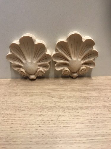 Pair wooden carved - wooden,