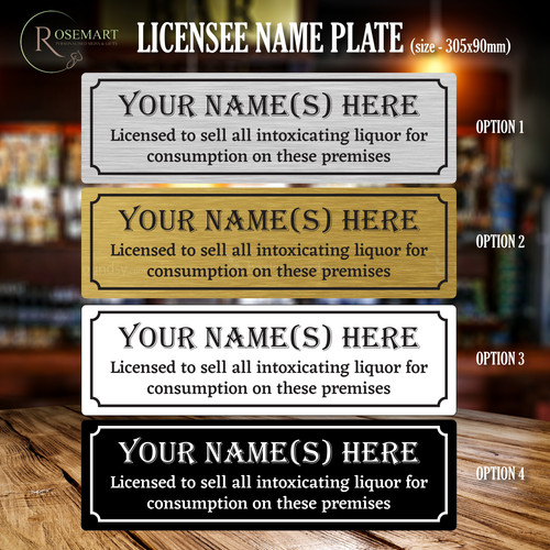 Personalised pub bar licensee - personalised,