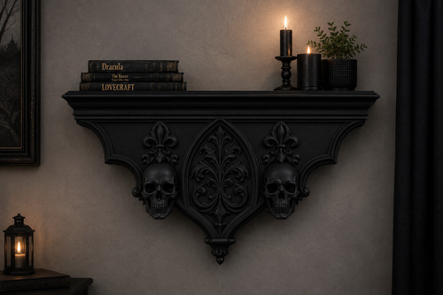Doll house floating shelves - house,