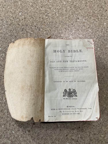 Vintage antique kjv holy - kjv,