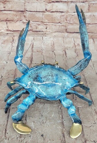 Art deco blue - deco, crab