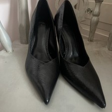 Zara Women's Black Court Size 7 NEW Stiletto Heels Appointed Toes