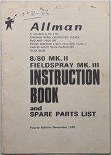 Allman 8/80 MKI Sprayer