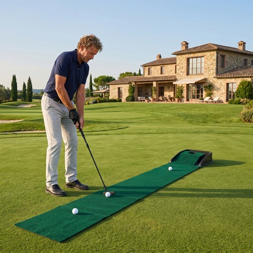 Golf green putting mat kit - putting,